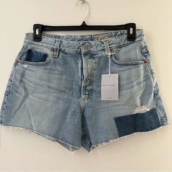 AG® Adriano Goldshmied Alexxis Jean Shorts in 23 Years Facade Patched, 32, NWT - Picture 3 of 11